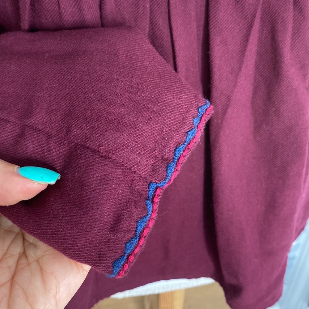 MADEWELL EMBROIDERED BOHÈME BOHO PEASANT POPOVER TOP - Picture 9 of 10